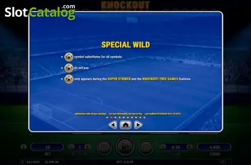Скрин6. Knockout Football слот