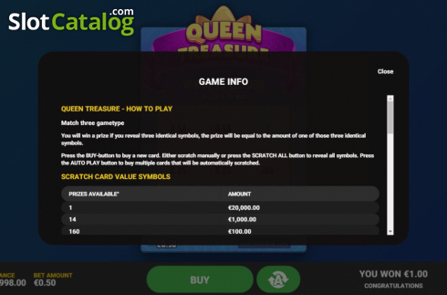 Скрин5. Queen Treasure слот