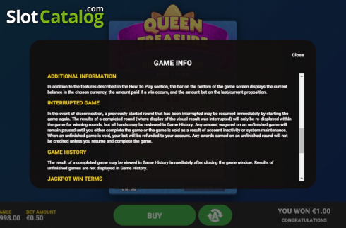 Скрин7. Queen Treasure слот