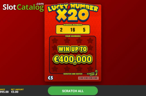 Скрин2. Lucky Number x20 слот