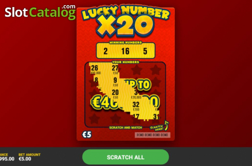 Скрин3. Lucky Number x20 слот