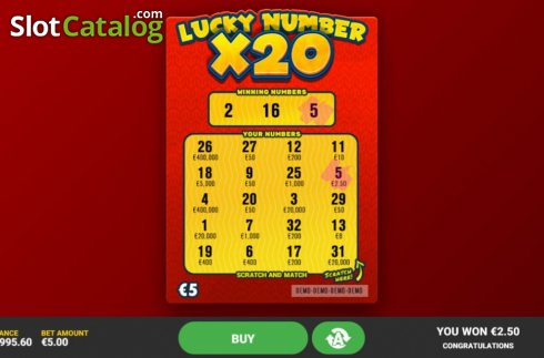 Скрин4. Lucky Number x20 слот
