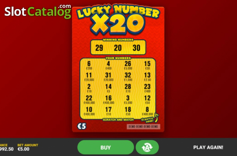Скрин5. Lucky Number x20 слот