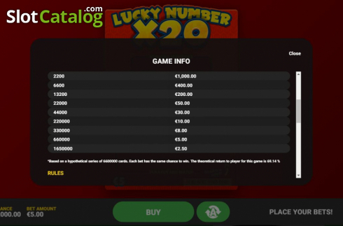 Скрин7. Lucky Number x20 слот