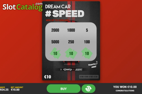 Скрин5. Dream Car Speed слот