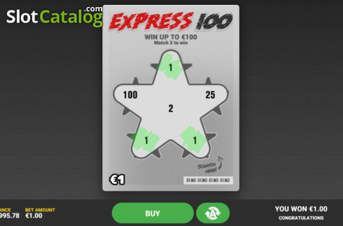 Скрин4. Express 100 слот