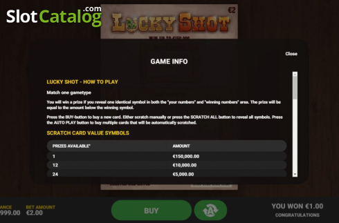 Скрин5. Lucky Shot (Hacksaw Gaming) слот