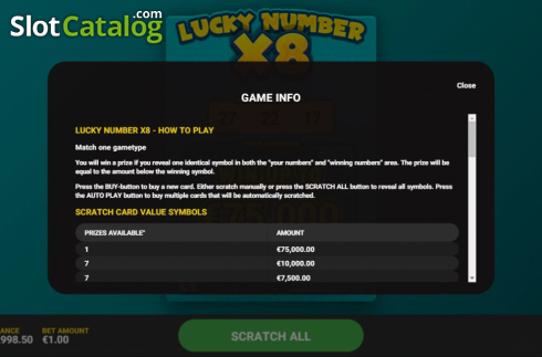 Скрин5. Lucky Number x8 слот