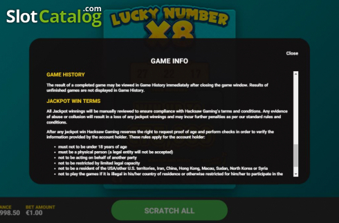 Скрин8. Lucky Number x8 слот