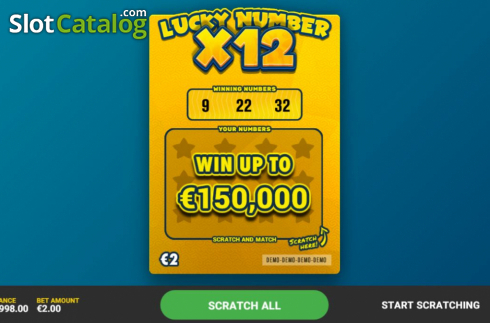 Скрин2. Lucky Number x12 слот