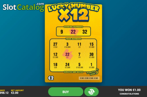 Скрин3. Lucky Number x12 слот
