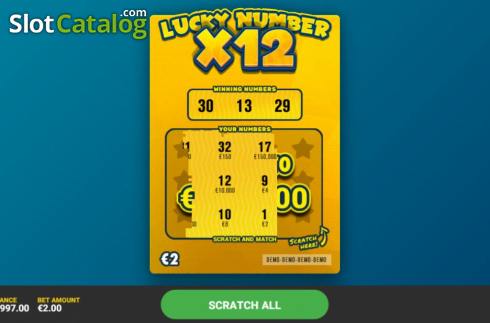 Скрин4. Lucky Number x12 слот