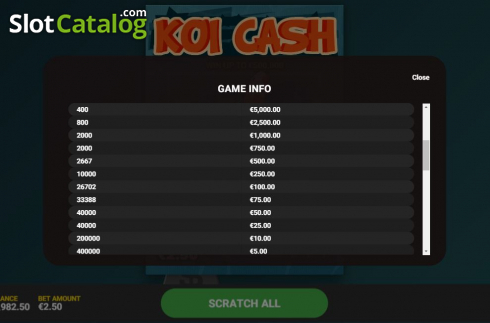 Скрин7. Koi Cash слот