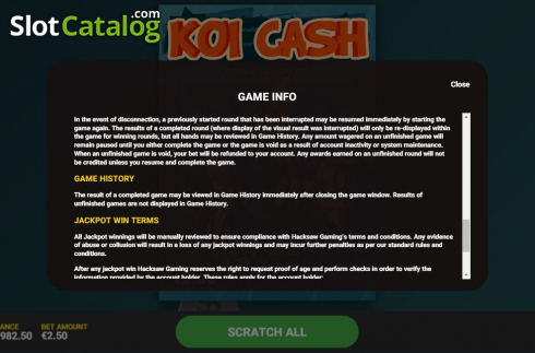 Скрин9. Koi Cash слот