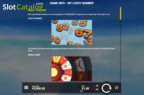 Скрин9. My Lucky Number слот