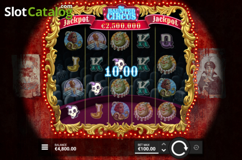 Скрин3. Haunted Circus слот