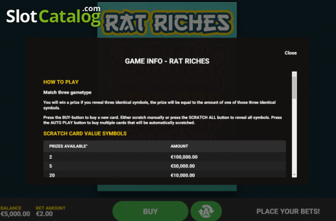 Скрин6. Rat Riches слот