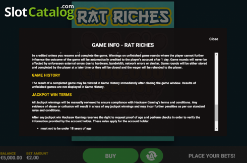 Скрин9. Rat Riches слот