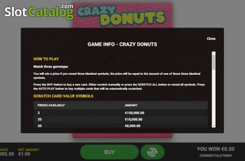 Скрин6. Crazy Donuts слот