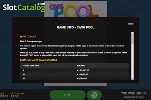 Скрин7. Cash Pool слот