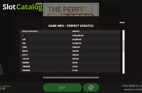 Скрин5. Perfect Scratch слот