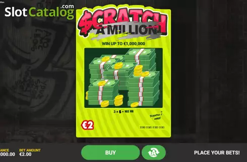 Скрин2. Scratch A Million слот