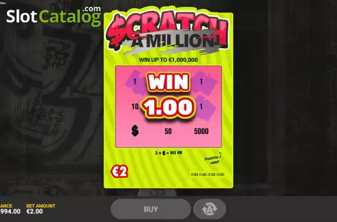 Скрин5. Scratch A Million слот