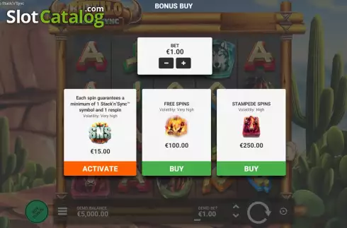 Скрин4. Buffalo Stack 'n' Sync слот