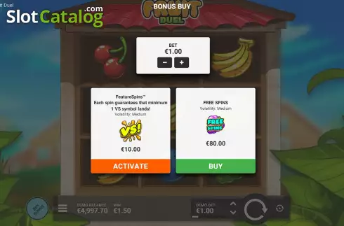 Скрин5. Fruit Duel слот