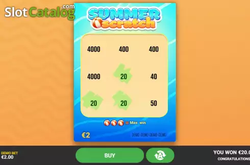 Скрин3. Summer Scratch слот