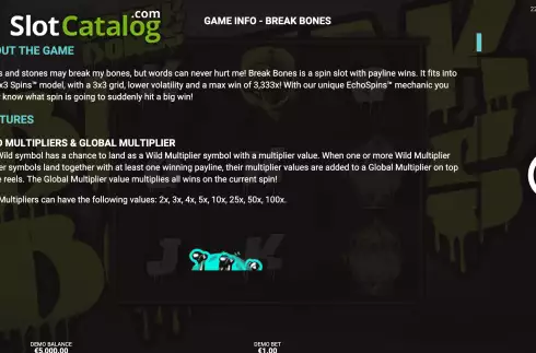 Скрин9. Break Bones слот