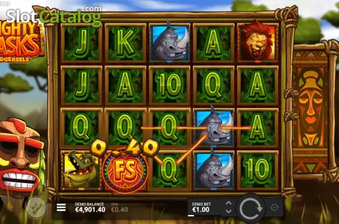Скрин5. Mighty Masks слот
