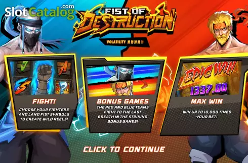 Скрин2. Fist of Destruction слот
