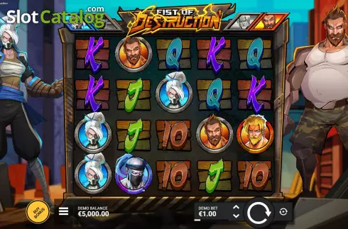 Скрин3. Fist of Destruction слот