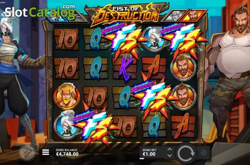 Скрин7. Fist of Destruction слот