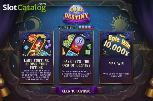 Скрин2. Orb of Destiny слот
