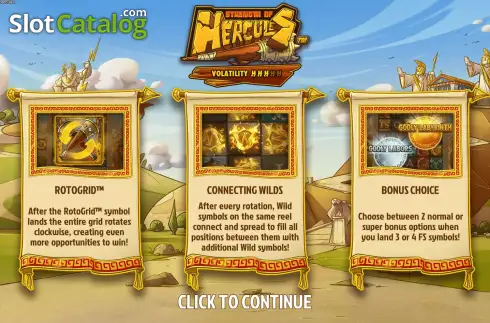 Скрин2. Strength of Hercules слот