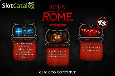 Скрин2. Reign of Rome слот