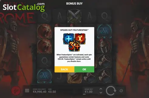 Скрин6. Reign of Rome слот