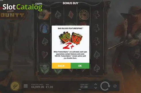Скрин5. Bullets and Bounty слот