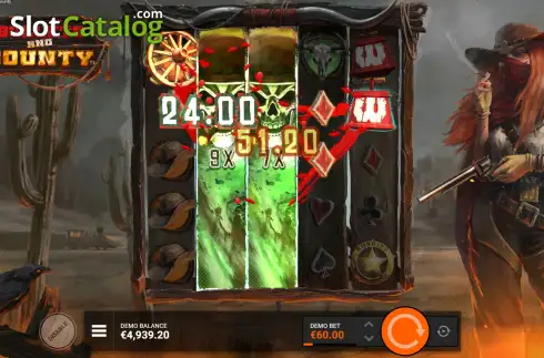 Скрин7. Bullets and Bounty слот