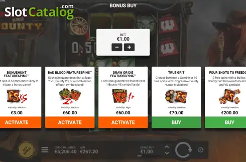 Скрин9. Bullets and Bounty слот
