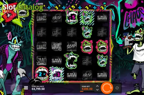 Скрин7. Chaos Crew 3 слот