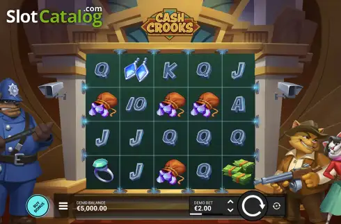 Скрин2. Cash Crooks слот