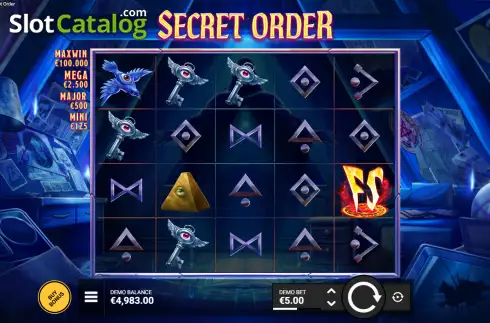 Скрин2. Secret Order слот