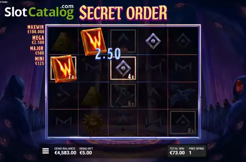 Скрин3. Secret Order слот