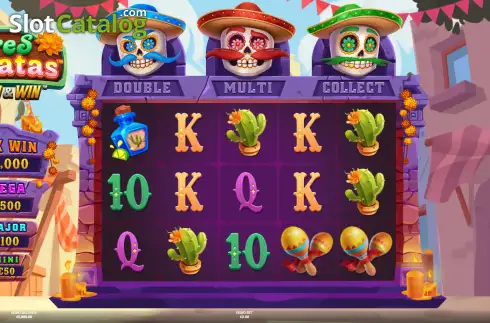 Скрин2. Tres Pinatas Hold & Win слот