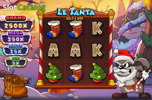 Скрин2. Le Santa Hold & Win слот