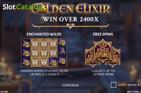 Скрин2. Golden Elixir слот