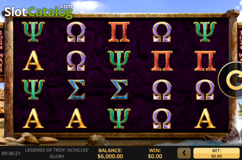 Скрин2. Legends of Troy 2 слот